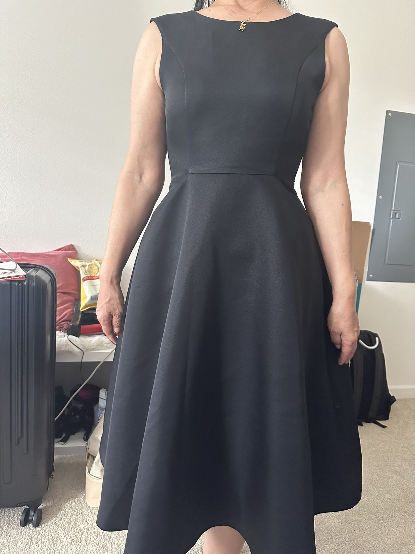 Black Formal Dress+ Coat