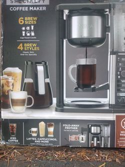 Ninja - DualBrew 12-Cup Specialty Coffee System with K-cup compatibility, 4  brew styles, and Frother - Black/Silver for Sale in Shoreline, WA - OfferUp