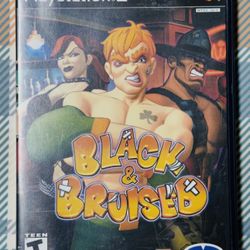 Black & Bruised (Sony PlayStation 2, 2003) Tested/Works Fast Shipping