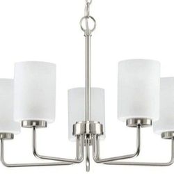 Progess Lighting 22" X 14.75" 6-Light Chandelier In Brushed Nickel