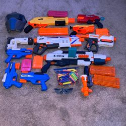 Nerf Guns. (Everything included)