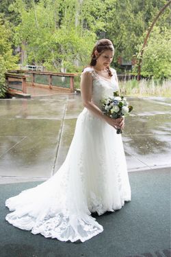 A-line Wedding Dress - Size 8