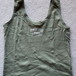 Sunset Strip Green Tank Top