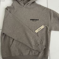 Brand New Fear Of God Gray Essential Hoodie
