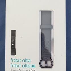 Authentic NEW Fitbit Alta / Alta HR Classic Accessory Band - Gray, Size Small 