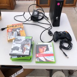 Xbox 360 w/250gb drive and a few games