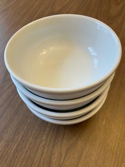 Crate & Barrel “Diner” Bowls (set of 4) 5.5”