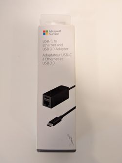 Microsoft Surface USB-C to Ethernet and USB 3.0 Adapter