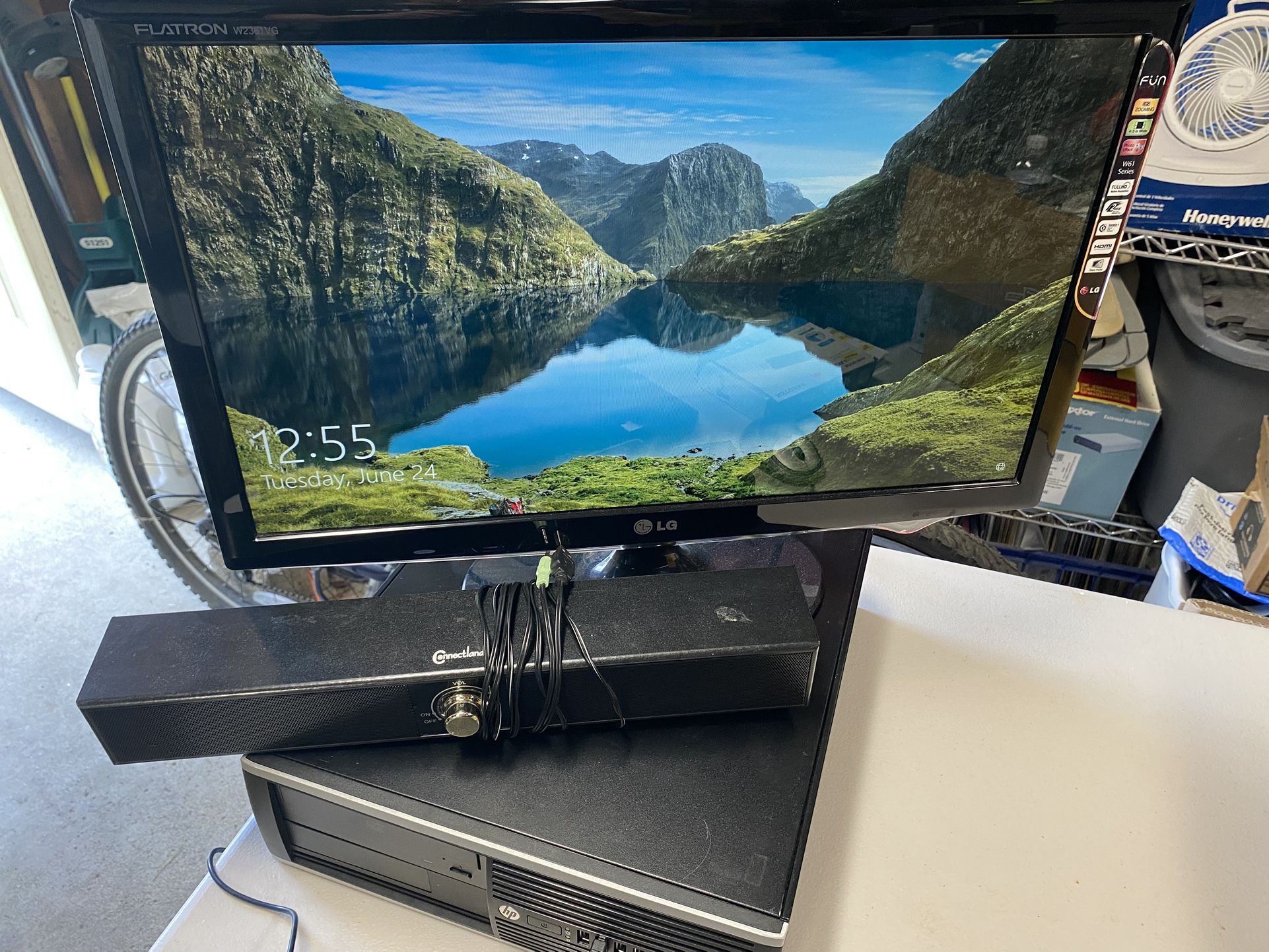 Some Old Working Pc With Monitor