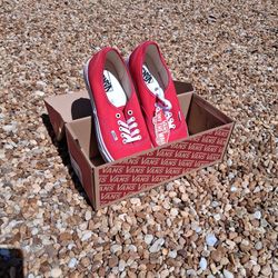 Brand New Vans Red