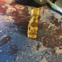 Gold Plated Cats Made Of Metal Mom And Babies