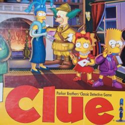 Year 2004 CLUE Board Game Simpsons Edition (no missing pieces )