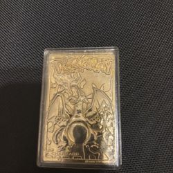 1998 Gold Plated Charizard Card