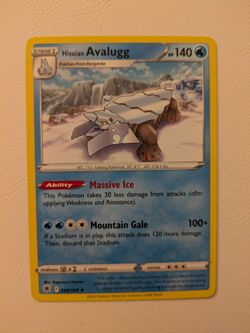 Hisuian Avalugg Pokémon Card 048/189