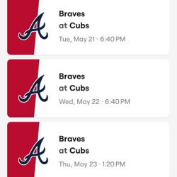Cubs Vs Braves - May 21-23