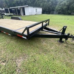 Brand New 7 X 20 Equipment Trailer Has A 14,000 Pound Total Weight Capacity Title On Hand Located In Orlando Florida