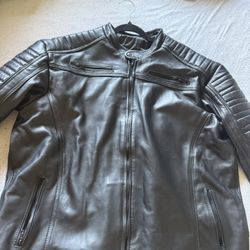 100% Authentic Genuine Leather Biker Style Jacket