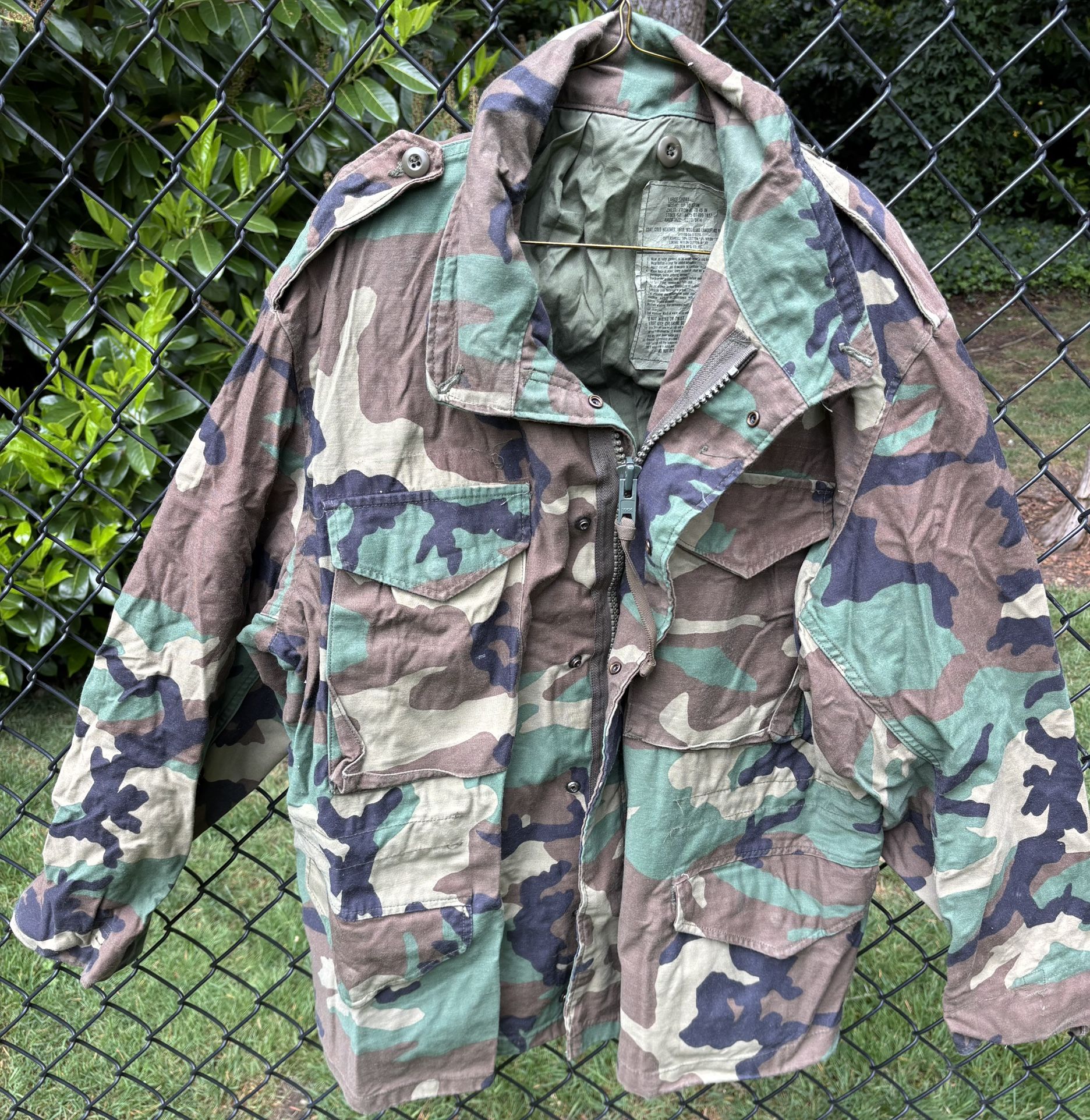 Military Surplus Woodland Camo M65 Field Jacket