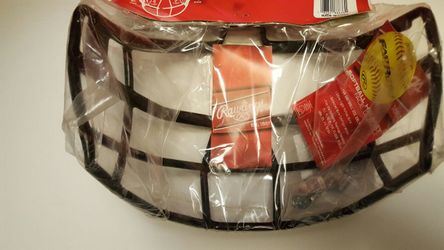 Softball helmet face guard