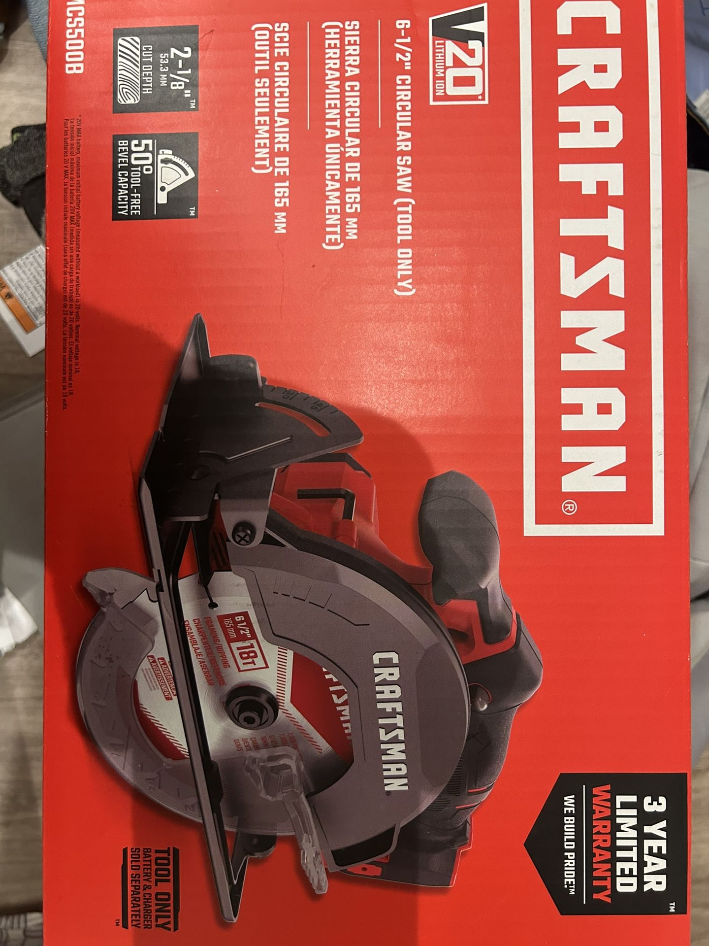 Craftsman 6 1/2 Circular saw (tool Only )