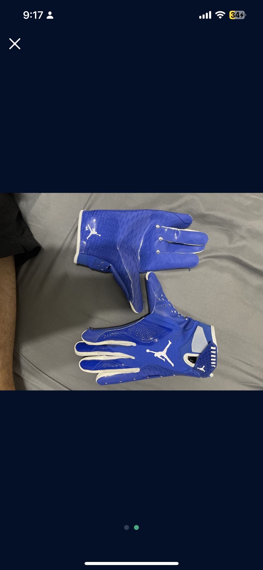Jordan Football Gloves Size M