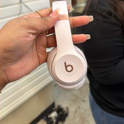 Pink Headphones Beats With Bag 