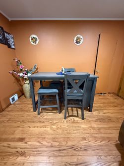 Dinner set with chairs