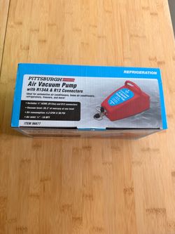 Pittsburgh Automotive Air Vacuum Pump R134A R12