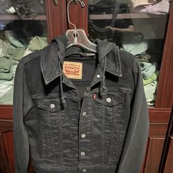 Black Hoodie Leviz Jacket