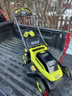 RYOBI ONE+ HP 18V Brushless 20 in. Cordless Battery Walk Behind Self-Propelled Lawn Mower w/ (2) 6.0 Ah Batteries and Chargers