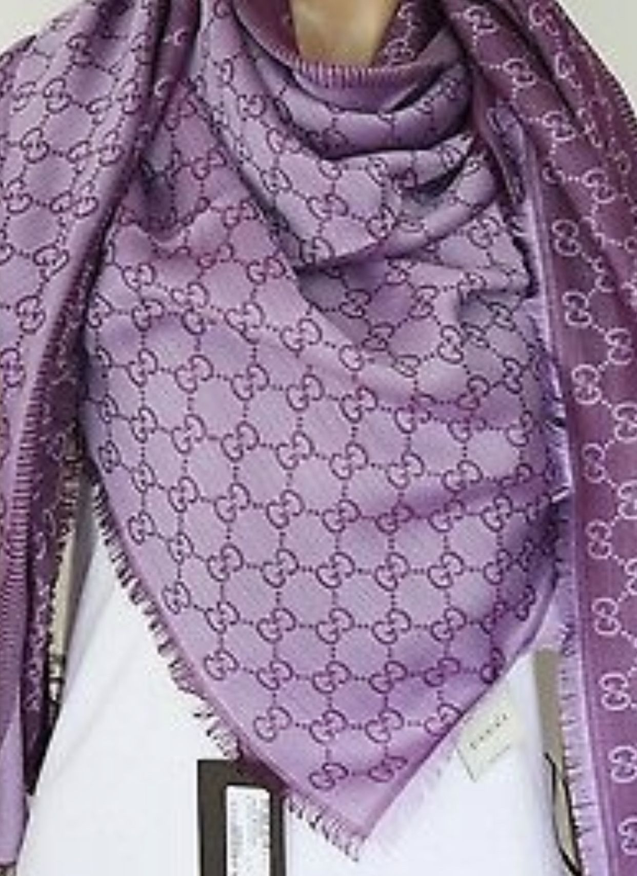 GUCCI Scarf For Women Purple Original