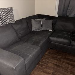 Sectional Set Like New Not Stained , Blue Grey Denim Color