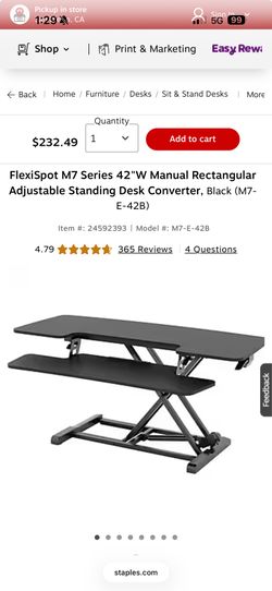 Adjustable standing computer desk