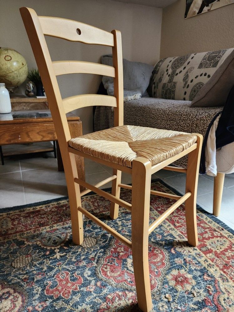 Wooden & Wicker Chair