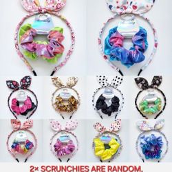 30 PCS 10× HEADBAND BOW/EARS+20× SCRUNCHIES HAIR ACCESSORIES PARTY SUPPLIES