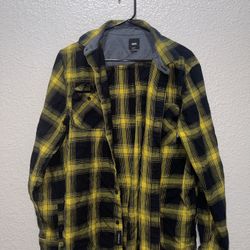 ‘VANS OFF THE WALL’ CHECKERED CLASSIC FIT FLANNEL W/ POCKETS!! SIZE M!!