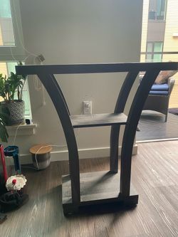 Grey console table