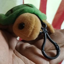 4 inch plush Turtle Keychain Keyclip doll