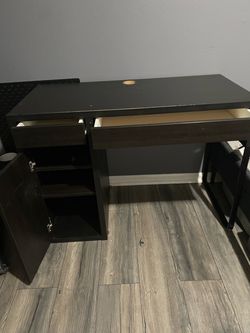 Black desk 41 inches long