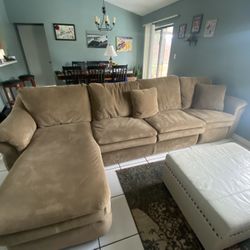 L Shape Sofá With Recliner And Pull Out Bed