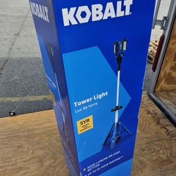 Kobalt 24 Volt 3000 Lumen LED Battery Operated Stand Work Light