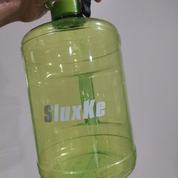 Gallon water jug with handle and neck band