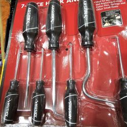 HUSKY 7- PIECE HOOK AND PICK SET, BRAND NEW, LIFETIME WARRANTY 
