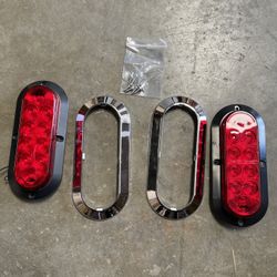 New Pair Led Waterproof Submersible Flush Surface Mounting Truck Trailer Marker Lights 