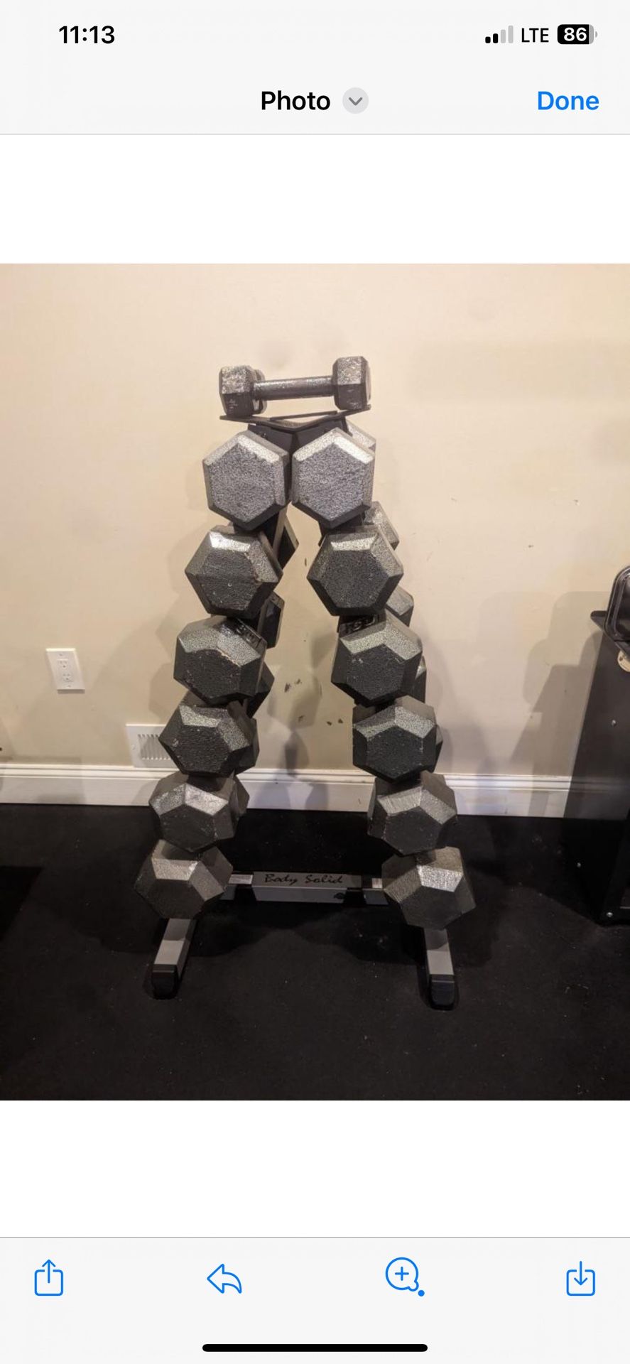 Vertical Dumbbell Rack