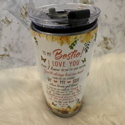TUMBLER BESTIE 20 OZ WIT TOTE BAG