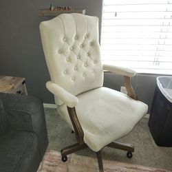 Cream Colored Office Chair
