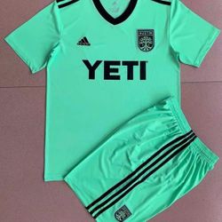Austin FC Away Kids Jersey & Shorts