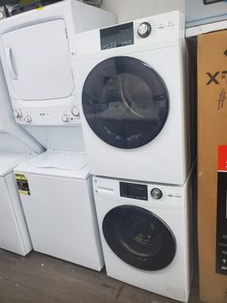 GE  Washer And Dryer  24 Inches..Dryer 220 Volt Warranty Washer 110 Volt Great Condition  4 Month Warranty..$775..both Item..301 Saundview Ave Bronx 