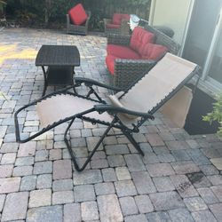 Sofa And Two Chairs. 